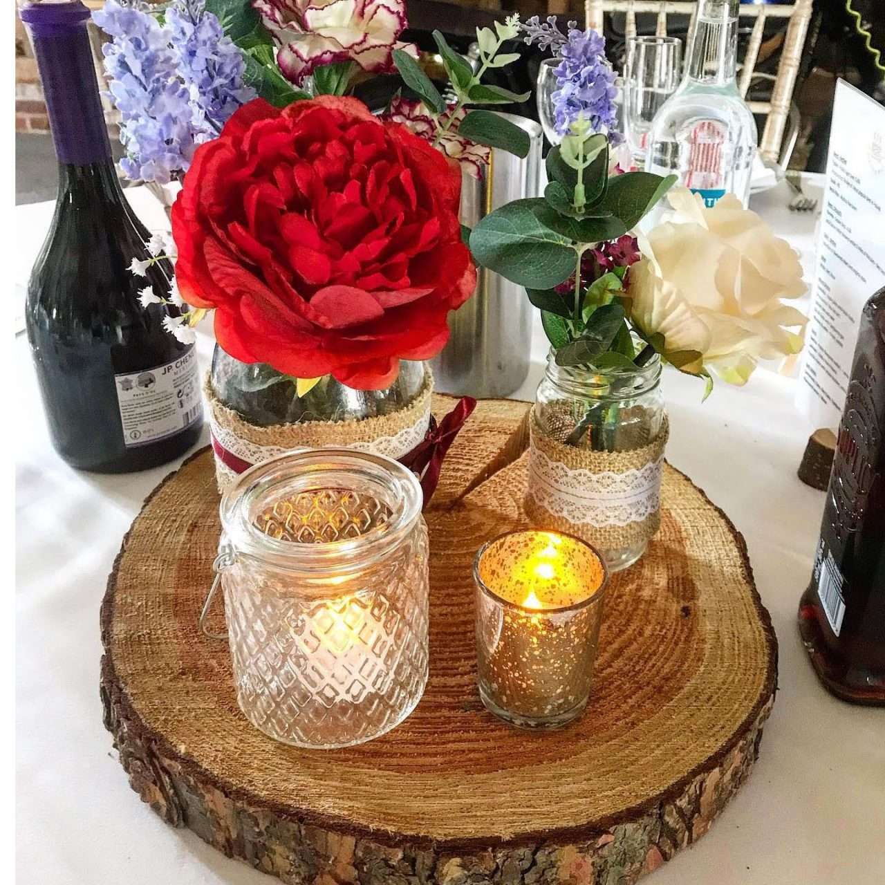 Centrepieces for hire for your event in Sussex, Surrey or Kent